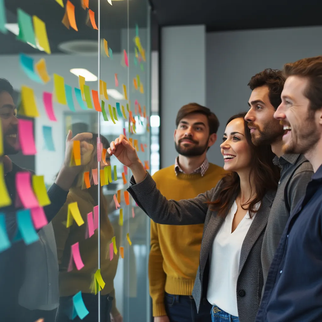Sesión de brainstorming innovador